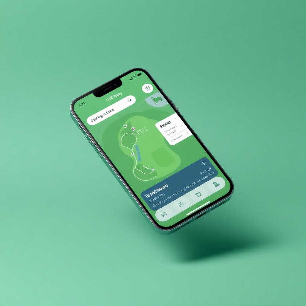 Tee Time Social app mockup
